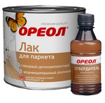 Лак паркетный "Ореол" двухкомпонентный 1.776кг/4 Лак паркетный "Ореол" двухкомпонентный 1.776кг/4