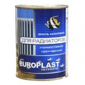 Эмаль EUROPLAST акриловая для радиаторов отопления 0,9кг/6шт