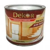 Эмаль для пола "DEKOR" желто-коричневая 0,8кг/6  КК