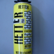 HETTER очиститель монтажной пены (брутто 430г) 0,65л/16 HETTER очиститель монтажной пены (брутто 430г) 0,65л/16