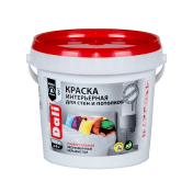 Краска интерьерная (для стен и потолков) акрил. белоснежная DALI 0,9л/ 6шт Краска интерьерная (для стен и потолков) акрил. белоснежная DALI 0,9л/ 6шт