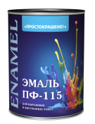 Эмаль ПФ-115 "Простокрашено" ярко-зеленая 2,7кг/6