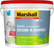 Marshall для КУХНИ и ВАННОЙ в/э краска BW 4,5л Marshall для КУХНИ и ВАННОЙ в/э краска BW 4,5л