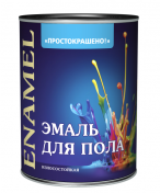 Эмаль "Простокрашено" для пола терракотовая 2,7кг БАУ/6
