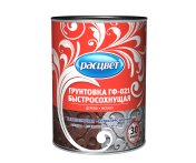 Грунт быстросохнущий ГФ-021 " Расцвет" красно-коричневый 2,5кг (г.Ростов-на-Дону) /6