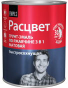 Грунт-эмаль БЫСТРОСОХНУЩАЯ "Расцвет" матовая белая 0,9кг