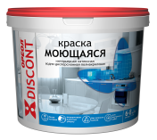 В/д Ореол - Дисконт моющаяся интерьерная белая матовая 13кг/1 В/д Ореол - Дисконт моющаяся интерьерная белая матовая 13кг/1