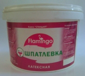 Шпатлевка латексная "Фламинго" 1кг банка/12шт. Шпатлевка латексная "Фламинго" 1кг банка/12шт.