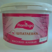 Шпатлевка масляная "Фламинго" 1кг банка/12шт. Шпатлевка масляная "Фламинго" 1кг банка/12шт.