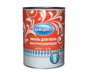 Эмаль "Расцвет" для пола быстросохнущая золотисто-коричн. 1,9кг/6шт.