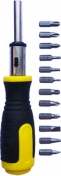 6441200 Отвертка реверсивная + биты 12шт.+ удлинитель 6441200 Отвертка реверсивная + биты 12шт.+ удлинитель