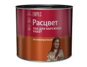 Лак "Расцвет" для наружных работ 0,7кг/14шт. Лак "Расцвет" для наружных работ 0,7кг/14шт.
